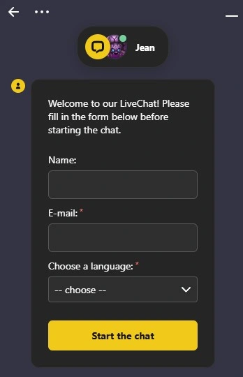 Hell Spin Kundensupport über Live-Chat